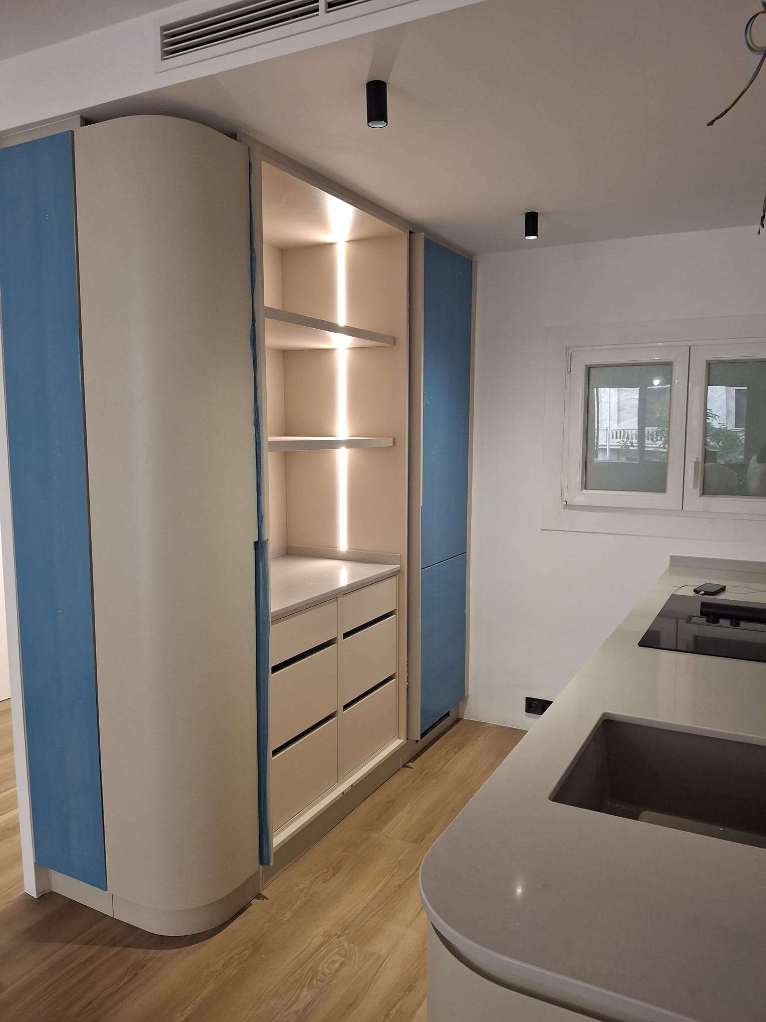 Full home renovation in Barcelona kitchen furniture